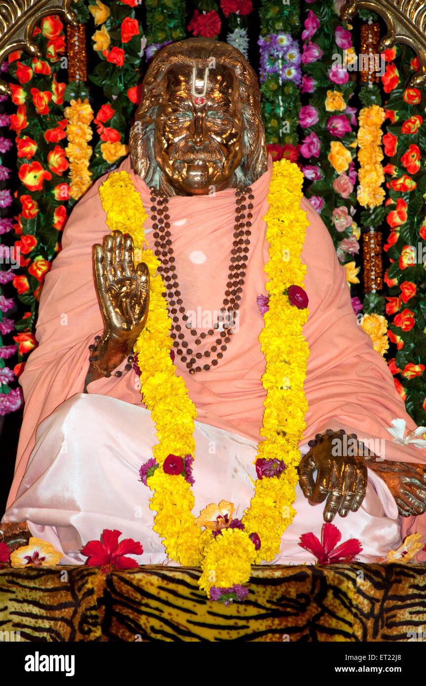 Statue of swami at tapobhoomi mutt ; Goa ; India Stock Photo