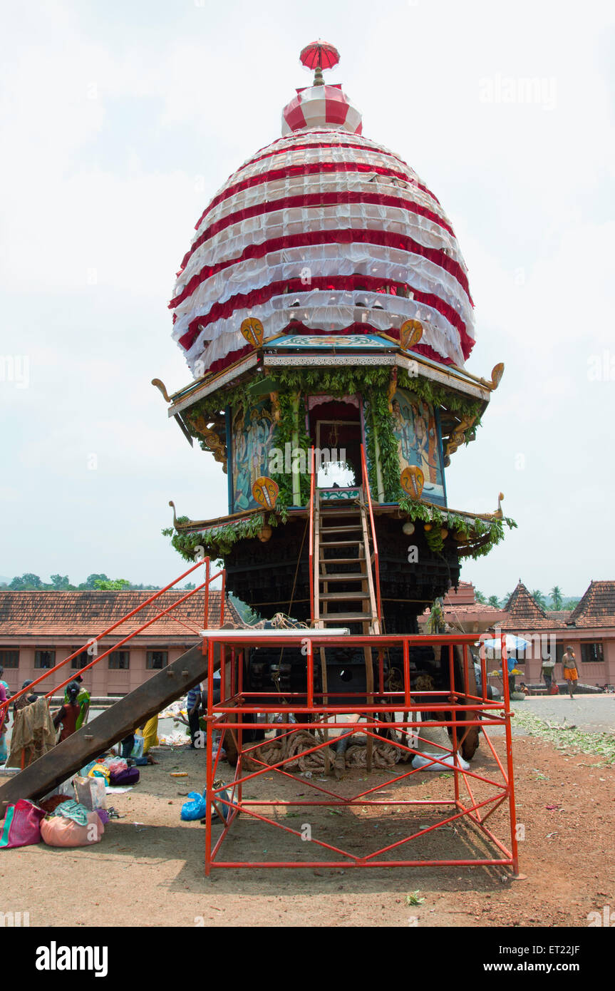 Rath at partagali mutt ; Goa ; India Stock Photo