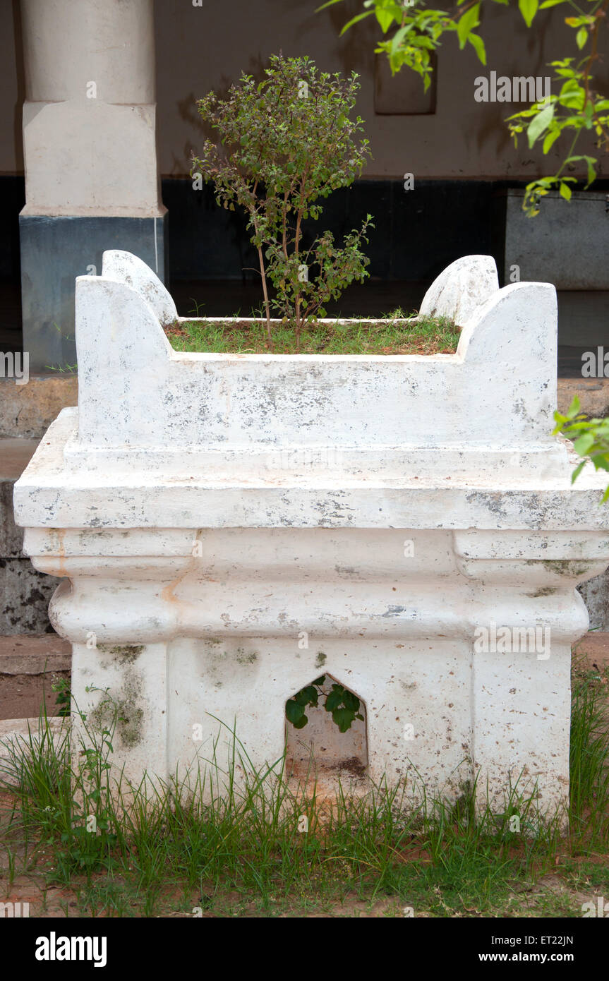 Tulsi mandir at kavale mutt ; Goa ; India Stock Photo