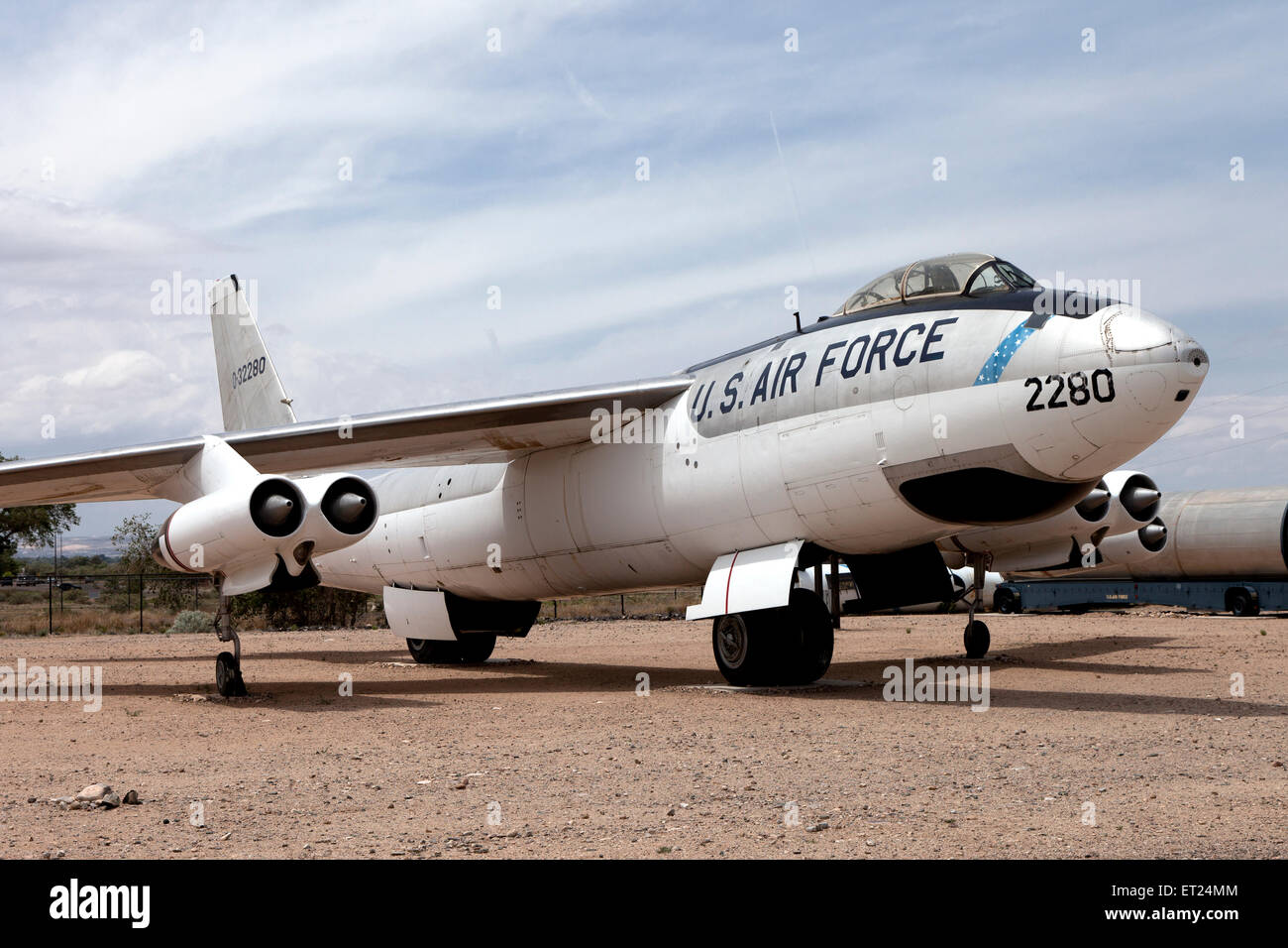 Boeing B-47 Stratojet on display at the Nuclear Science and History Museum in Albuquerque, New Mexico. Stock Photo