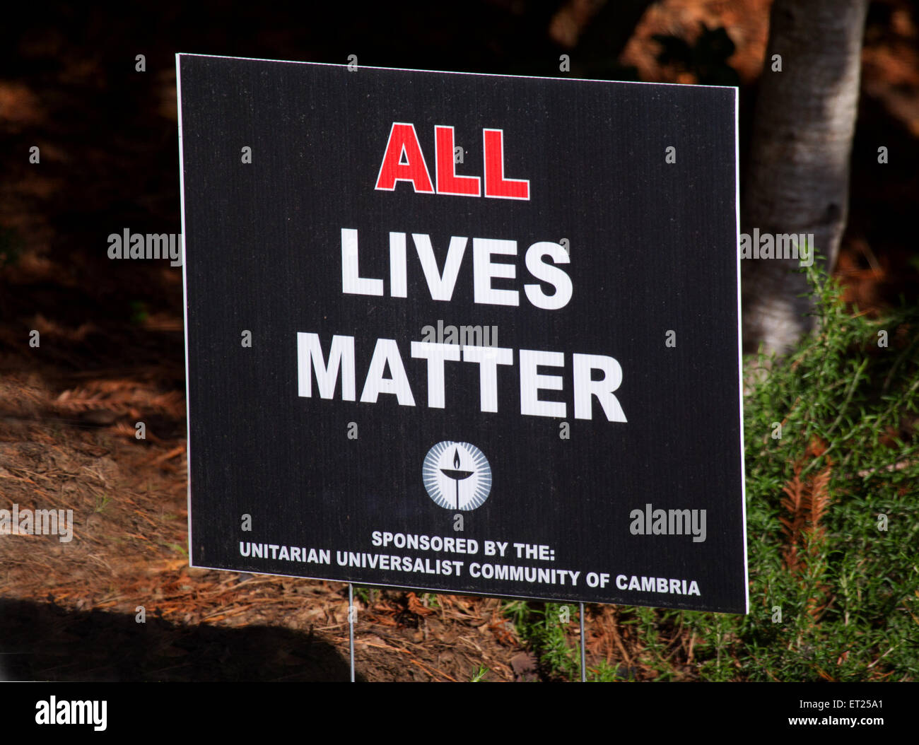 Sign All Lives Matter Stock Photo