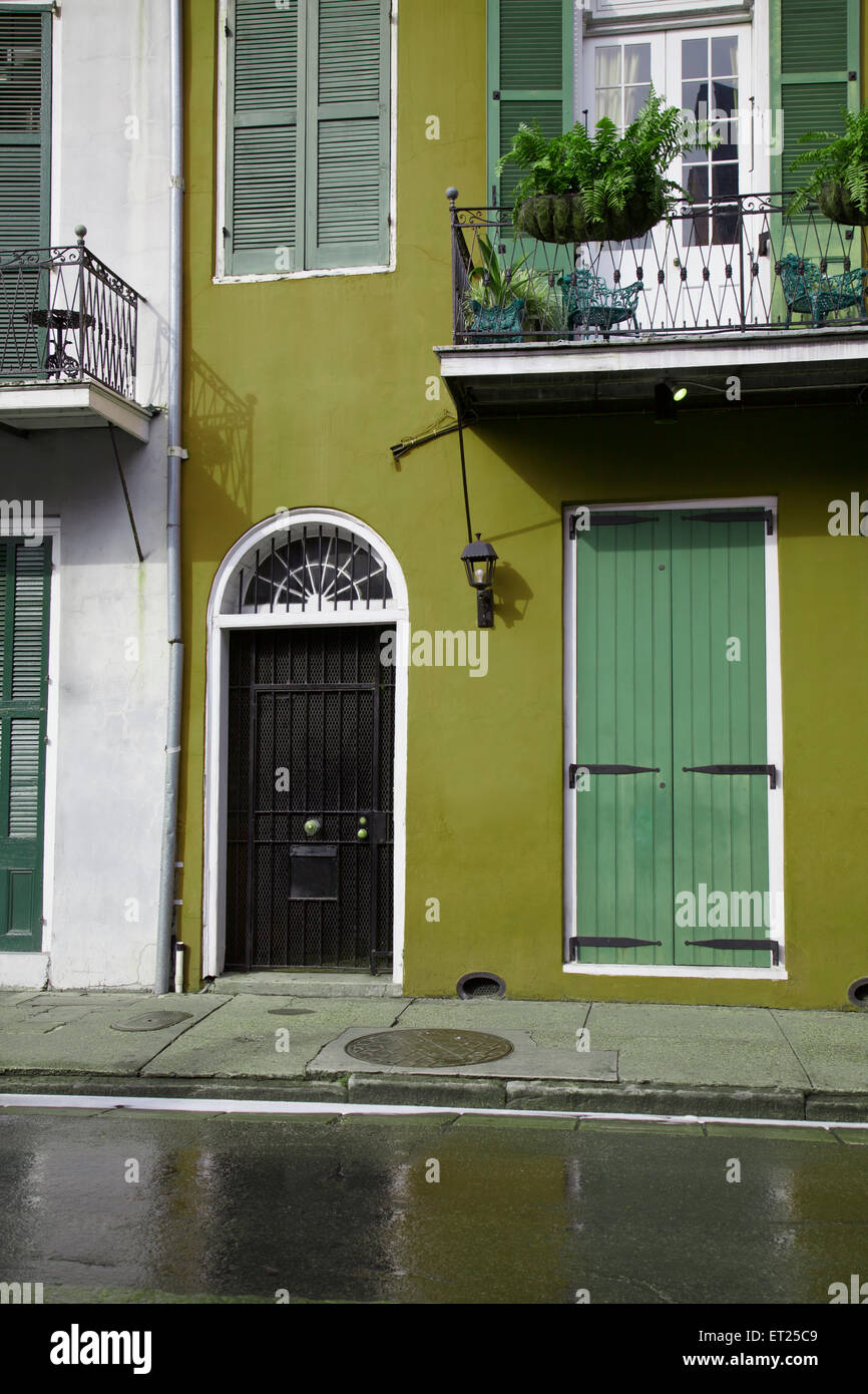 New Orleans, French Quarter and architecture, Louisiana, USA Stock
