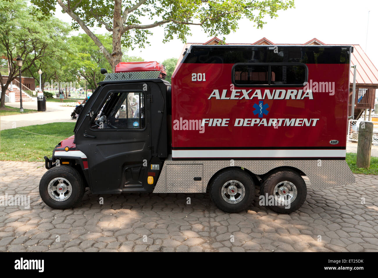 Fire Department ATV (All-Terrain Vehicle) truck - Alexandria, Virginia USA Stock Photo