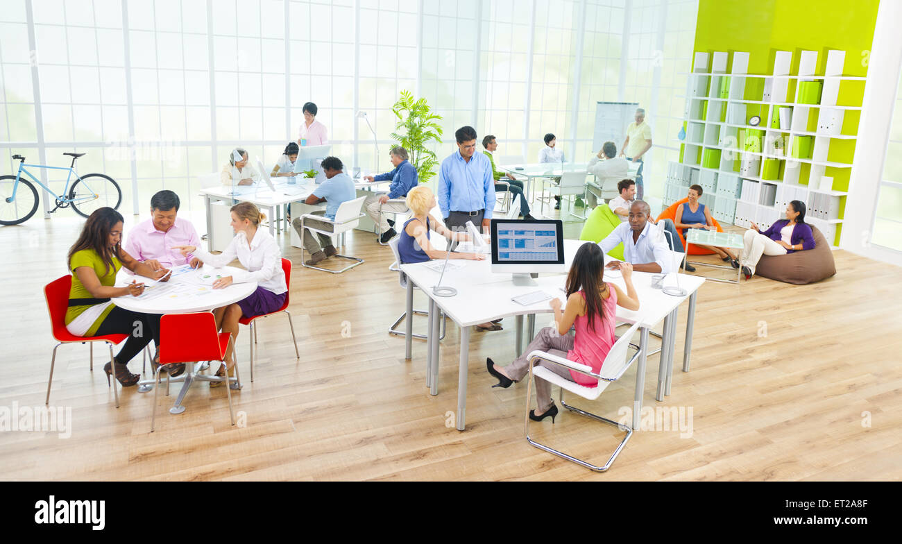 Group of Business People in the Office Stock Photo - Alamy