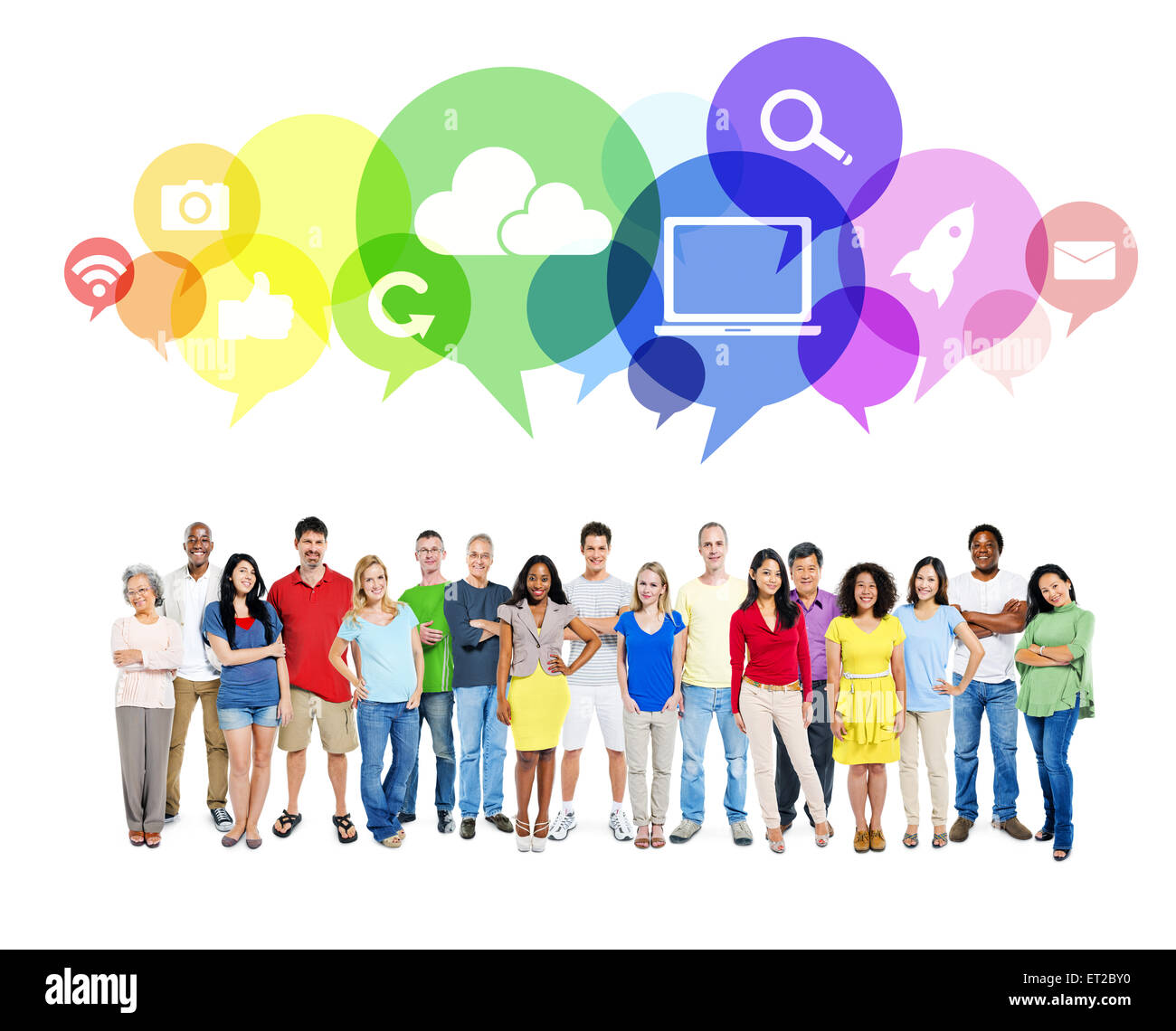 Large Community of Social Networking Stock Photo Alamy