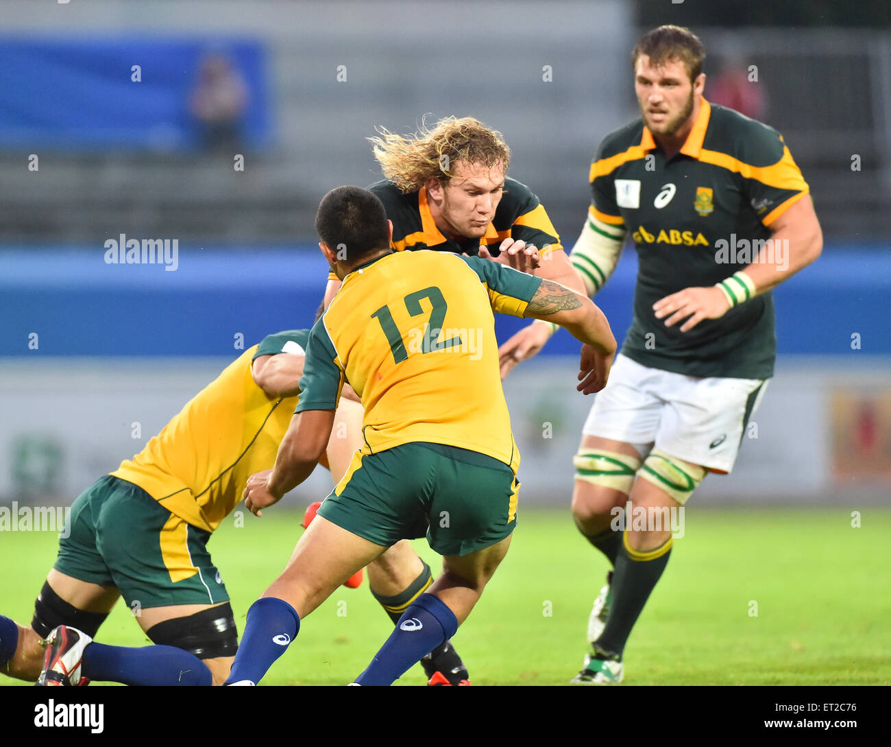 Calvisano, Italy. 10th June, 2015. RG Snyman of South Africa during the 2015 World Rugby U20 Championship match between South Africa and Australia at Stadio San Michele on June 10, 2015 in Calvisano, Italy. Credit:  Roger Sedres/Alamy Live News Stock Photo