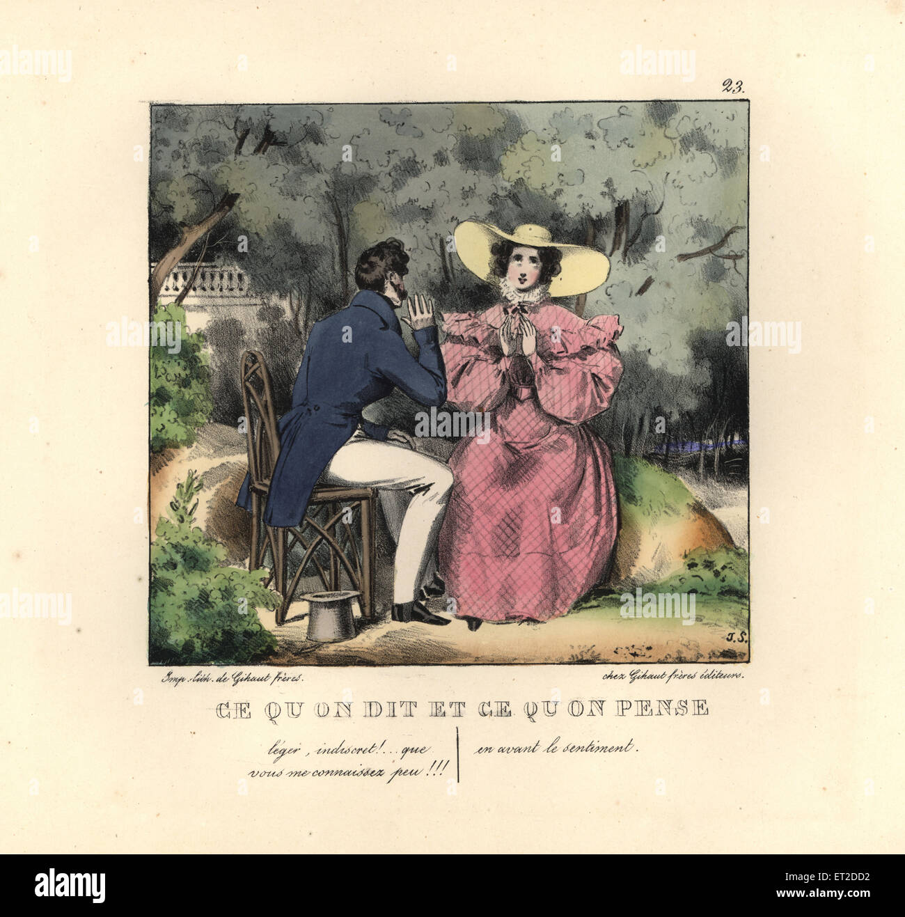 Lady and gentleman 19th century hires stock photography and images