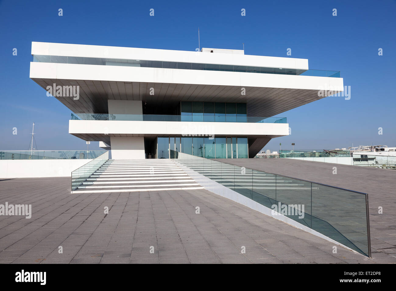 Americas Cup or (Veles e Vents) building in the port of Valencia. May 24, 2015 in Valencia, Spain Stock Photo