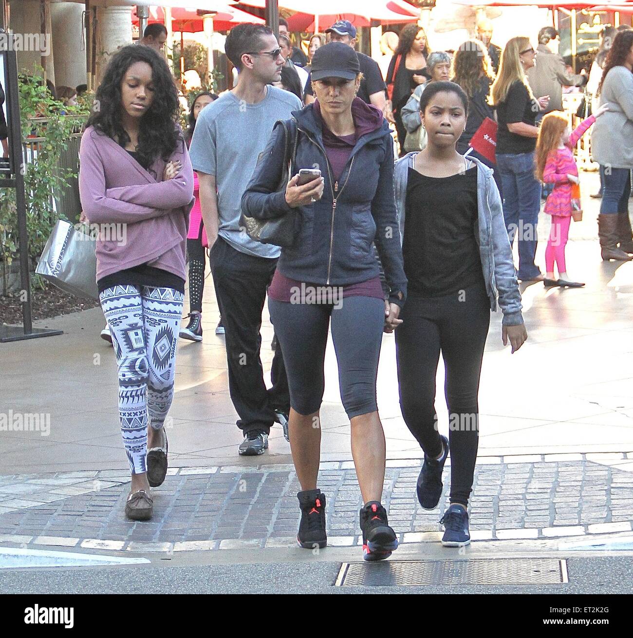 Celebrities shop at The Grove Featuring: Nicole Murphy Where: Los ...