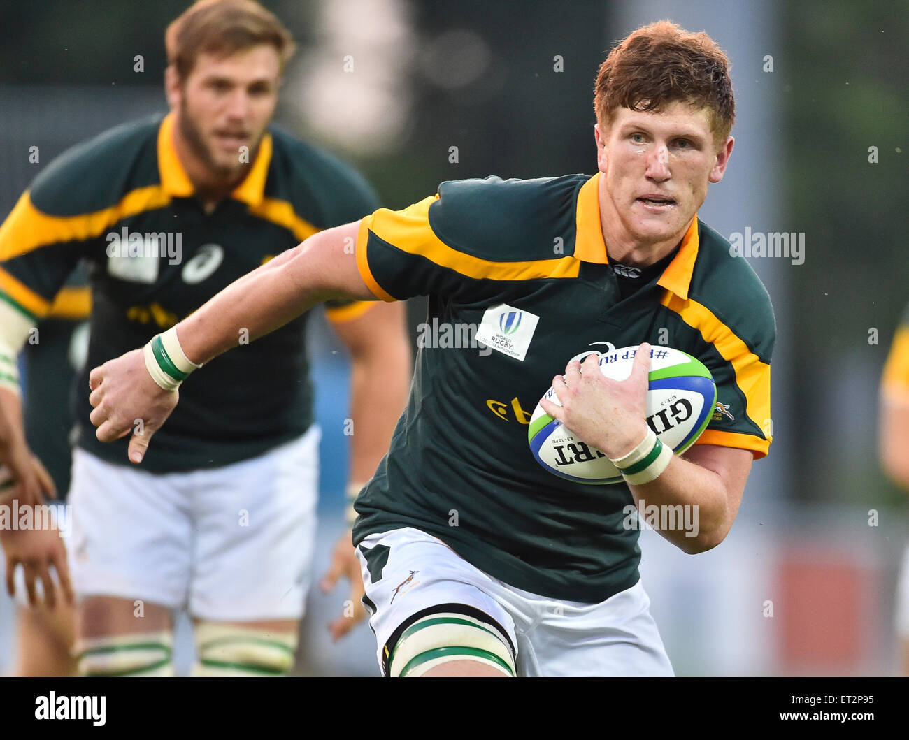 South Africa versus Australia at the World Rugby Under 20 Championship in 2015 Stock Photo