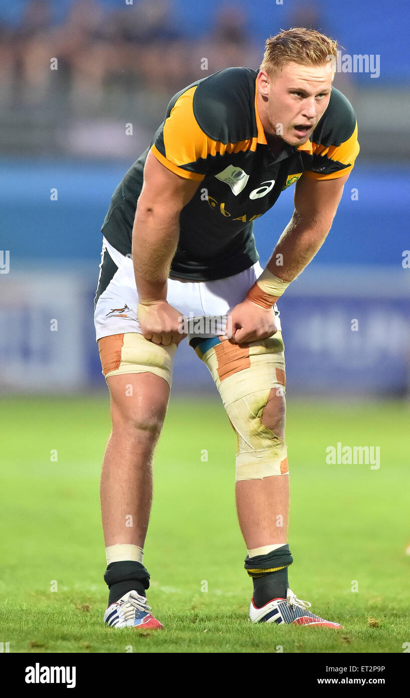 South Africa versus Australia at the World Rugby Under 20 Championship in 2015 Stock Photo