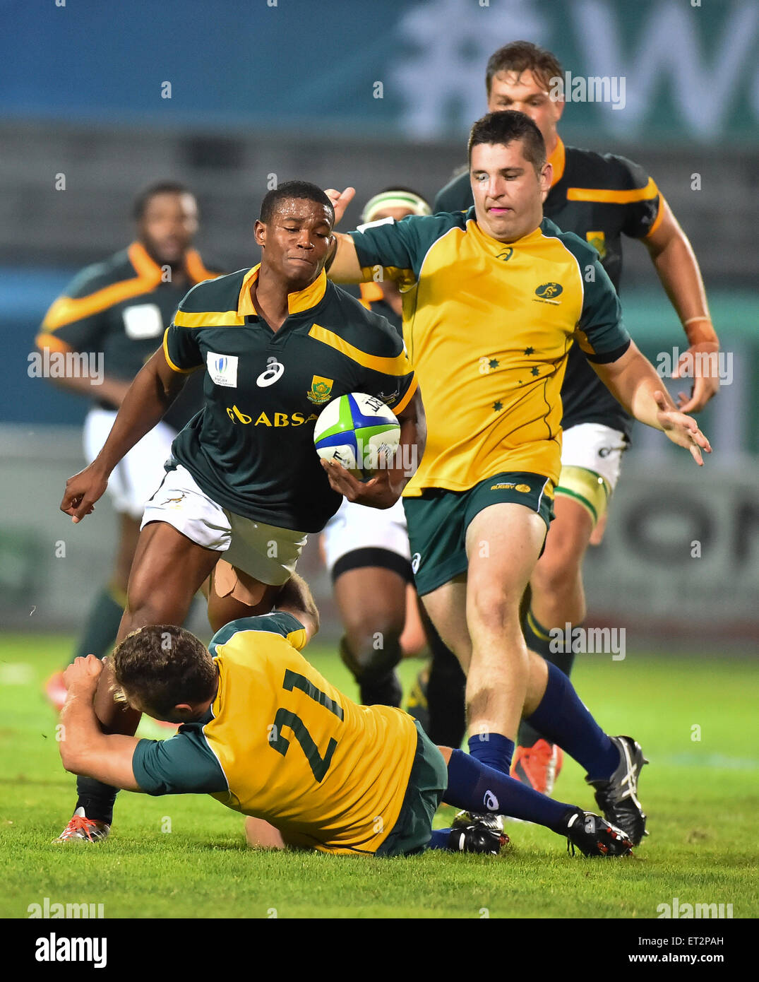 South Africa versus Australia at the World Rugby Under 20 Championship in  2015 Stock Photo - Alamy
