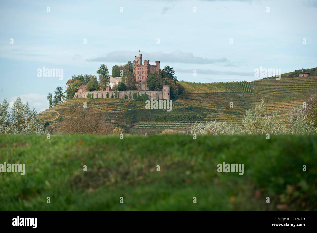 Ortenberg, Germany, overlooking Schloss Ortenberg Stock Photo - Alamy