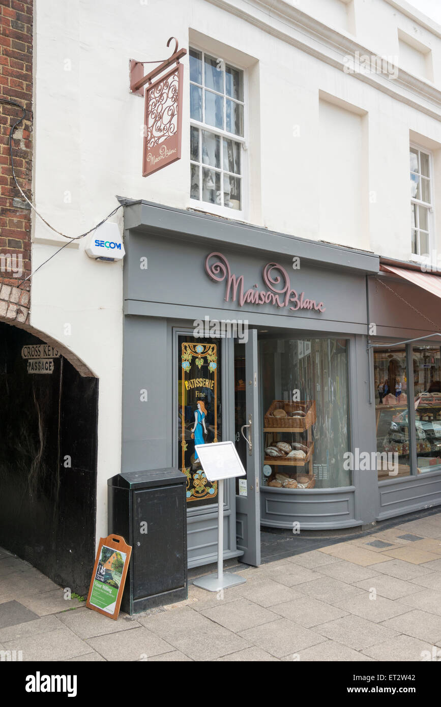 The Maison Blanc cafe and restaurant in Winchester town centre UK Stock