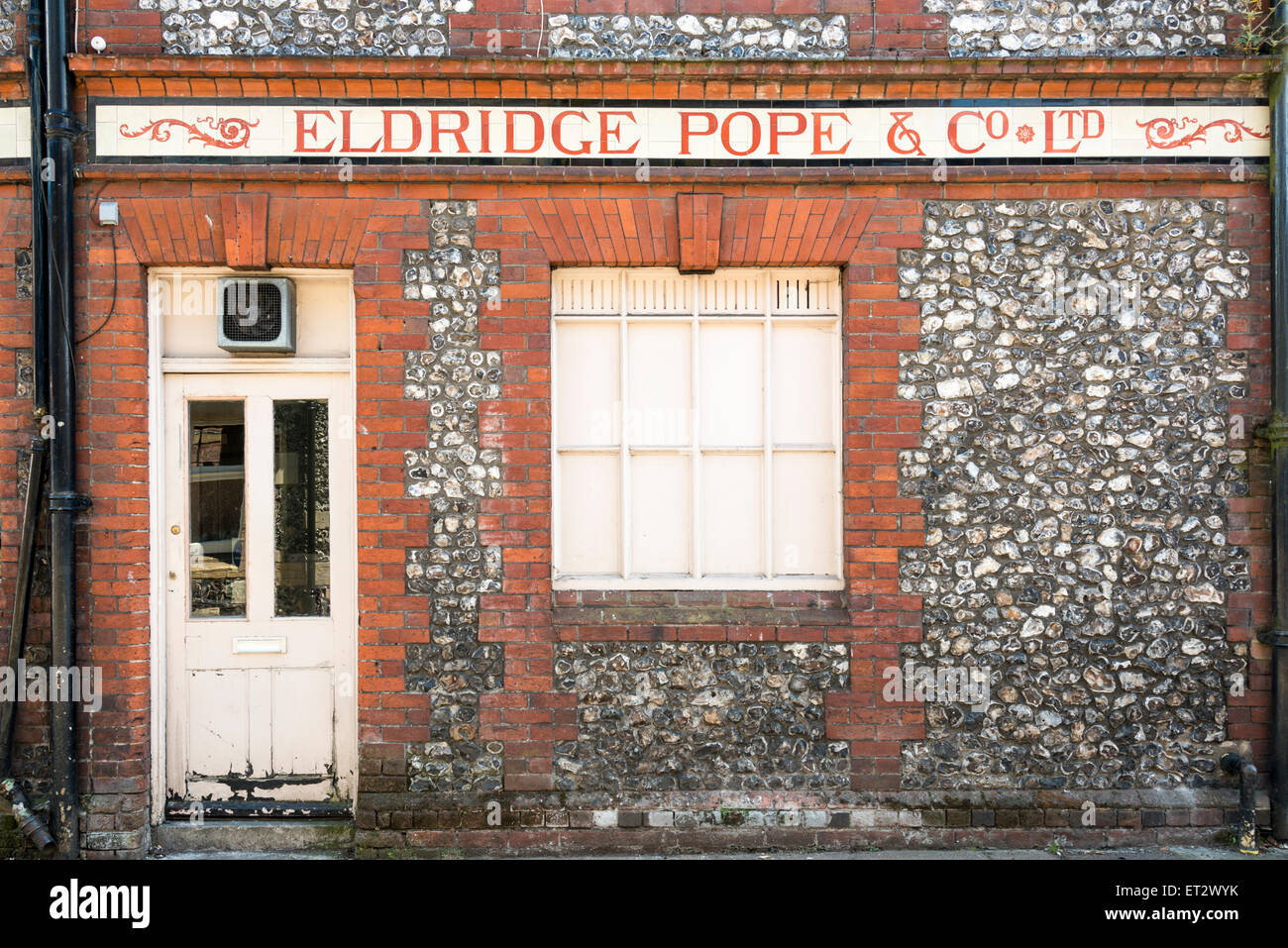 The old Eldridge and Pope brewery building in Winchester UK Stock Photo