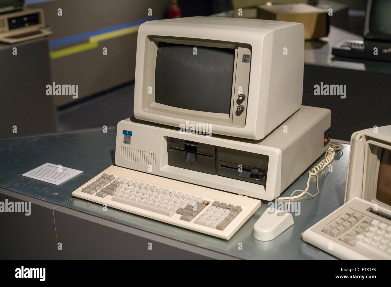 Kiel, Germany, IBM PC in the Computer Museum of Fachhochschule Kiel Stock Photo