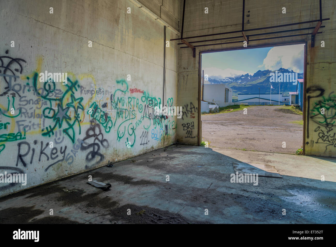 Graffiti, Grundarfjordur, Iceland Stock Photo