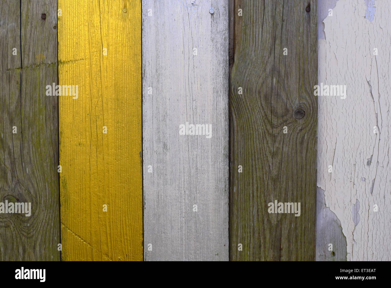 colored wood, mixed painted shelfs Stock Photo