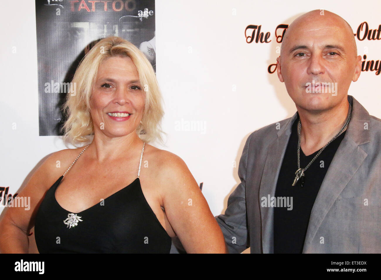 'The Tattoo Age – Out of Control' documentary film release at the Vaucluse Lodge  Featuring: Calista Carradine,Tamas Birinyi Where: West Hollywood, California, United States When: 04 Dec 2014 Credit: WENN.com Stock Photo