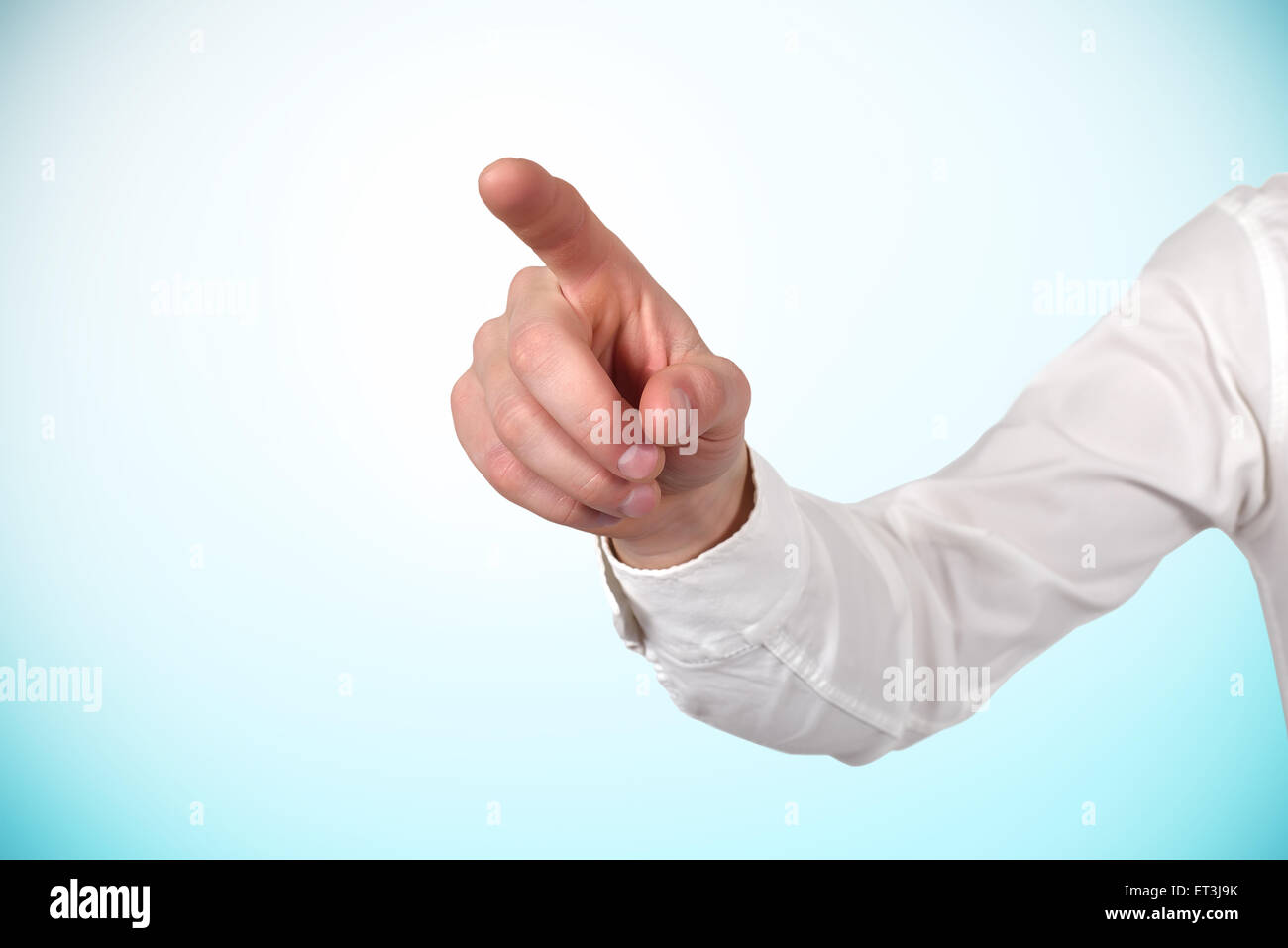 Human finger pointing up hi-res stock photography and images - Alamy