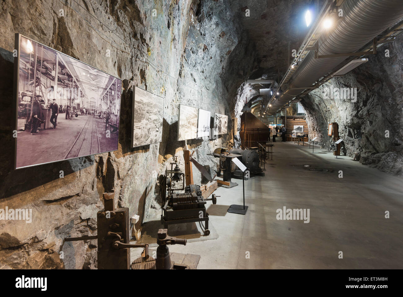 Arctic Circle, Lapland, Scandinavia, Sweden, Kiruna, LKAB mining tour, largest underground iron ore mine in the world, museum ex Stock Photo