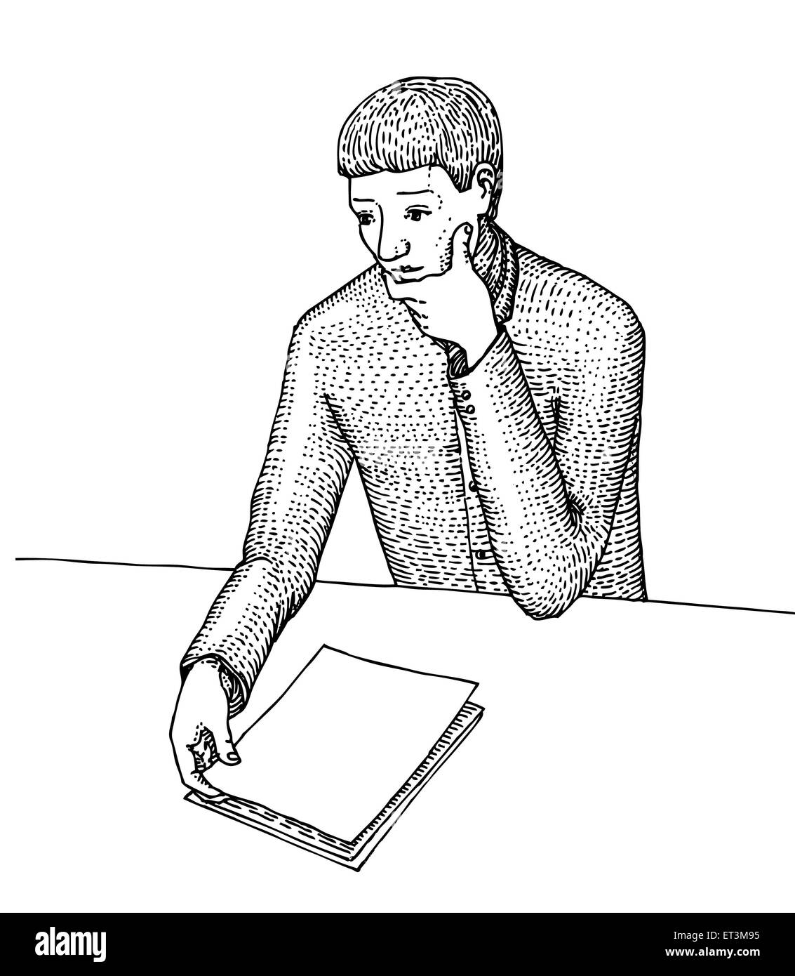 Test thinking Black and White Stock Photos & Images - Alamy