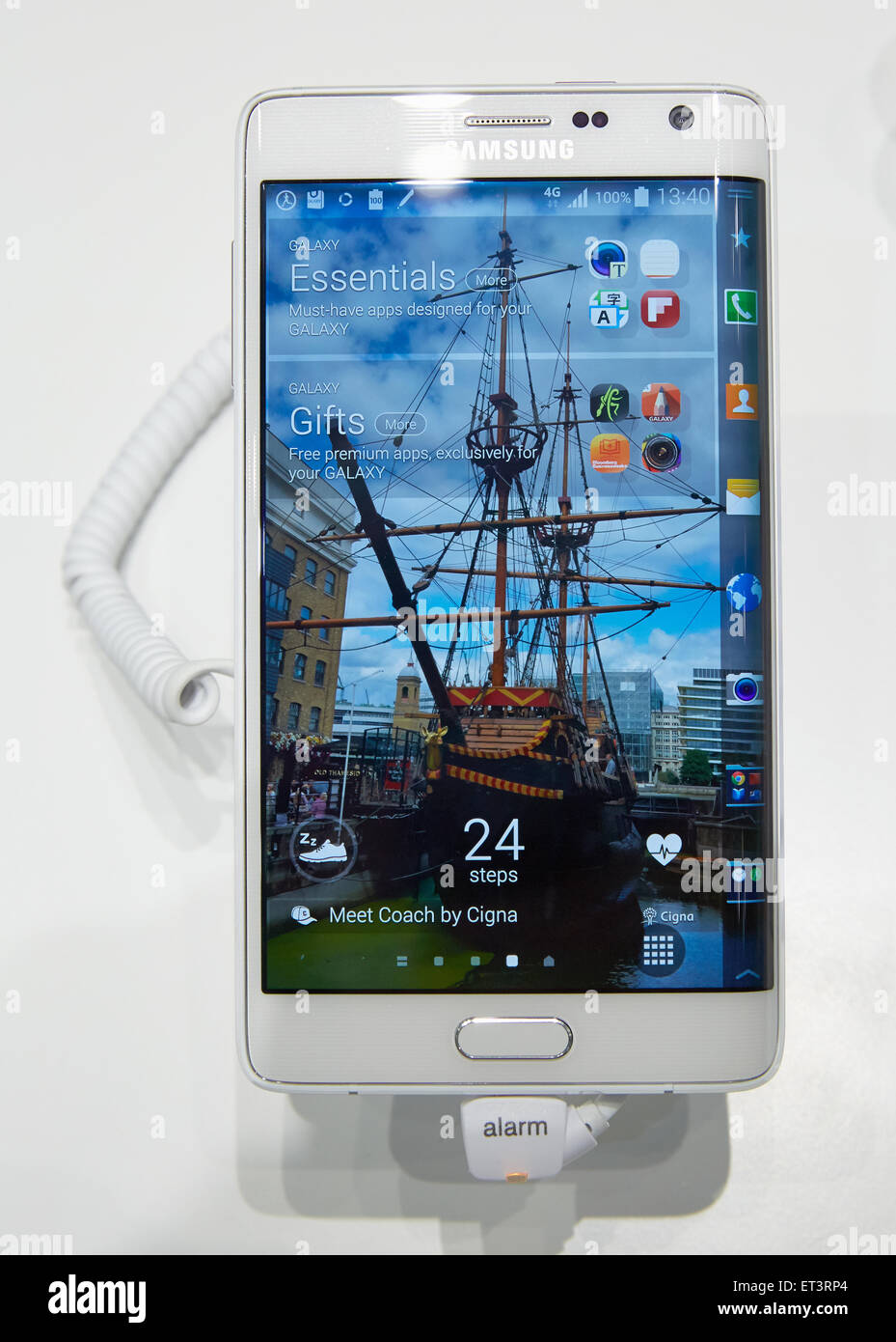 Berlin, Germany, Samsung presents its new model of smartphone Galaxy ...