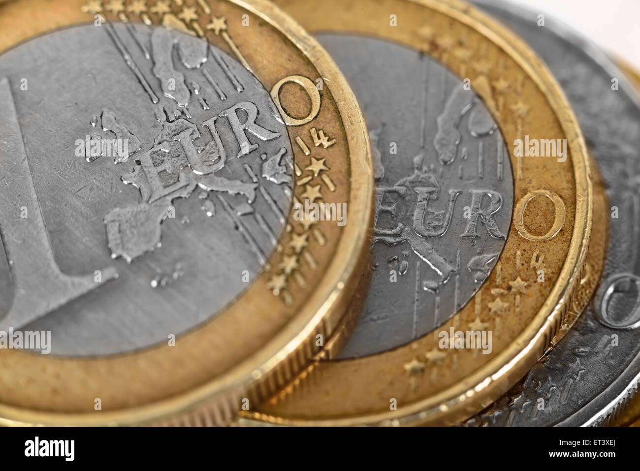 Euro coins super close up Stock Photo - Alamy