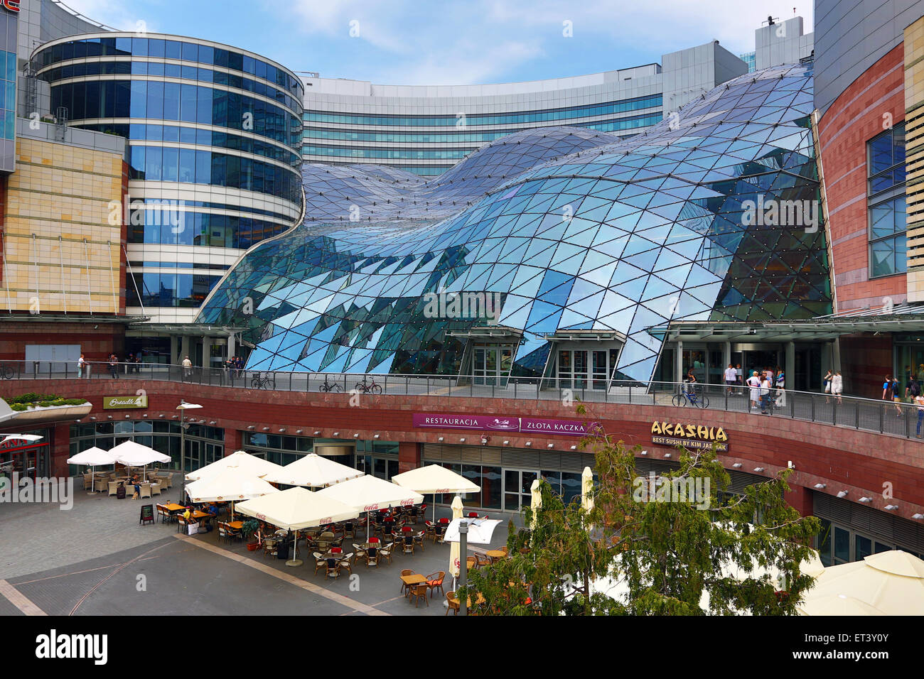Zlote Tarasy Shopping Centre and Mall in Warsaw, Poland Stock Photo - Alamy