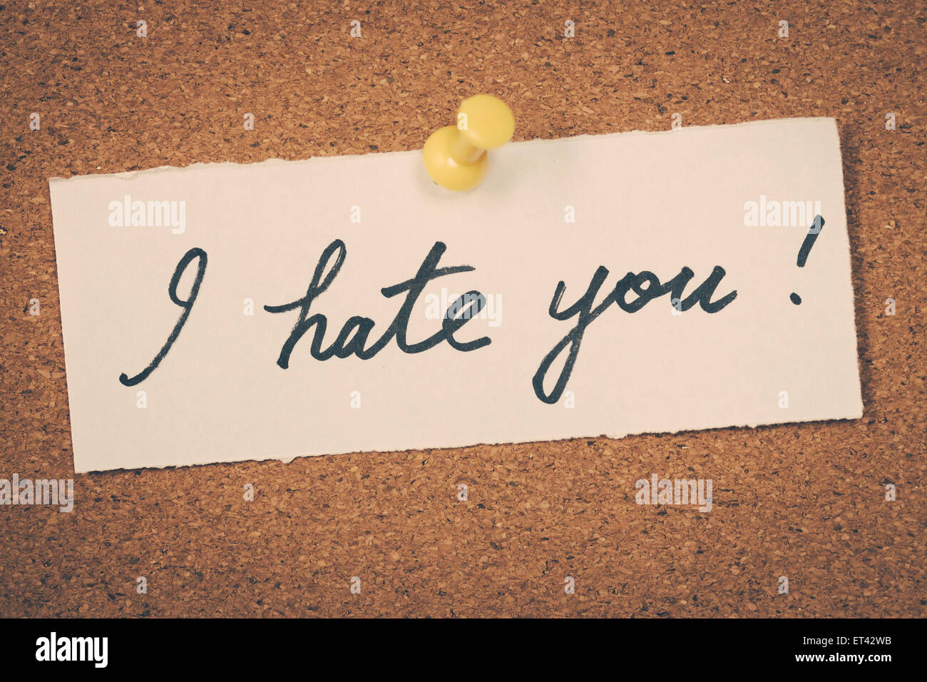Text message i hate you hi-res stock photography and images - Alamy