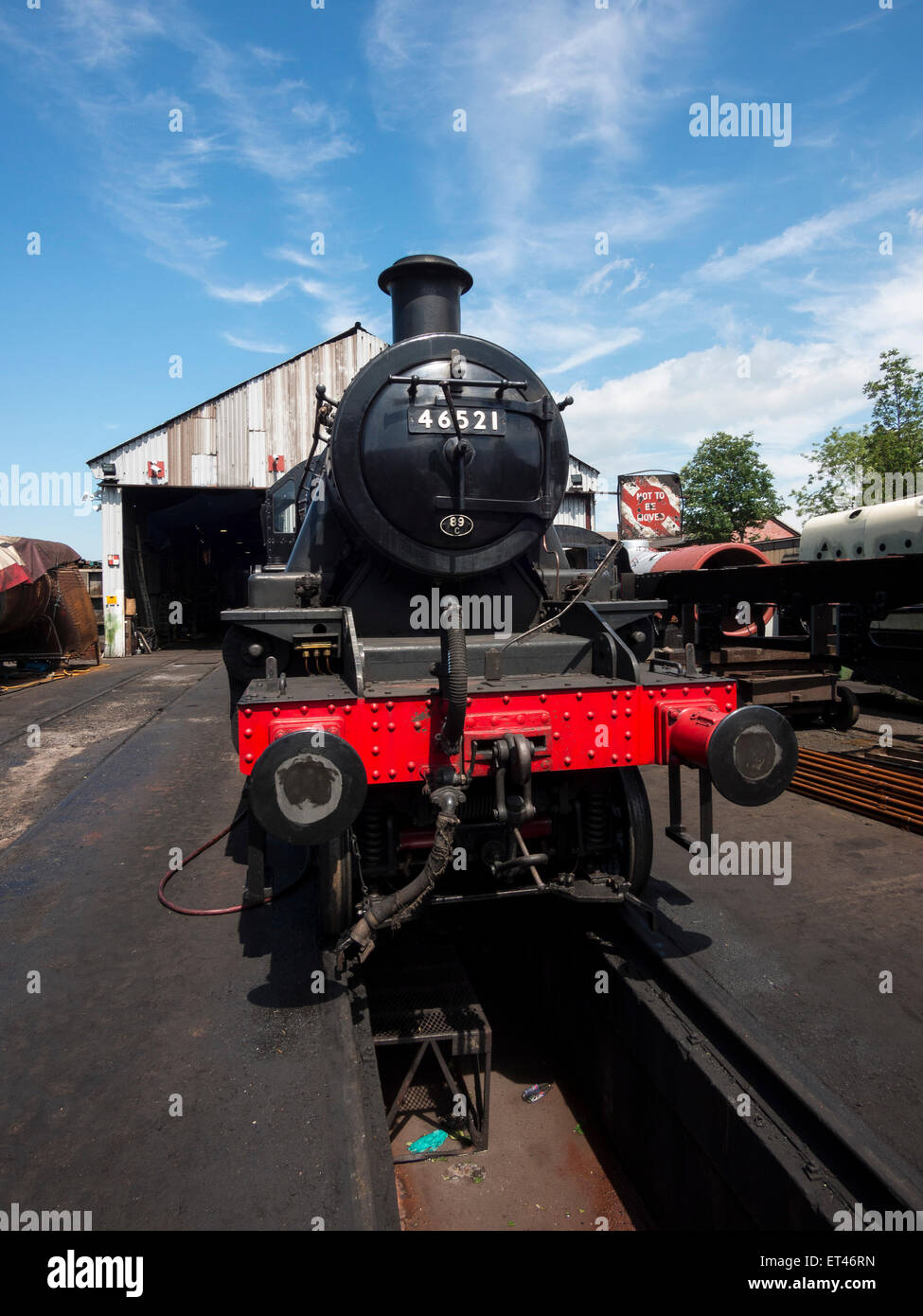 vintage steam at Loughborough station, on the Great Central