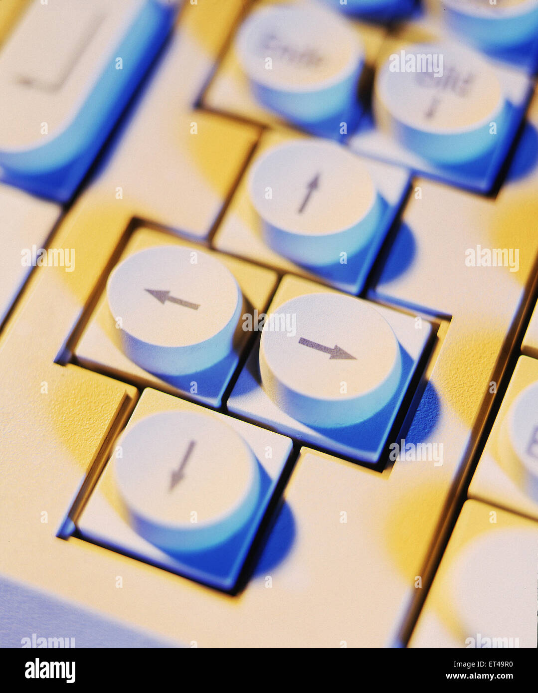 Hamburg, Germany, arrow keys on your computer keyboard Stock Photo