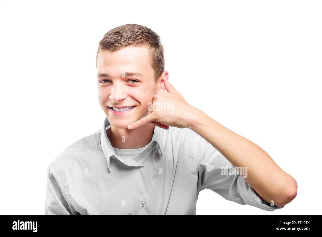 Man calling Stock Photo