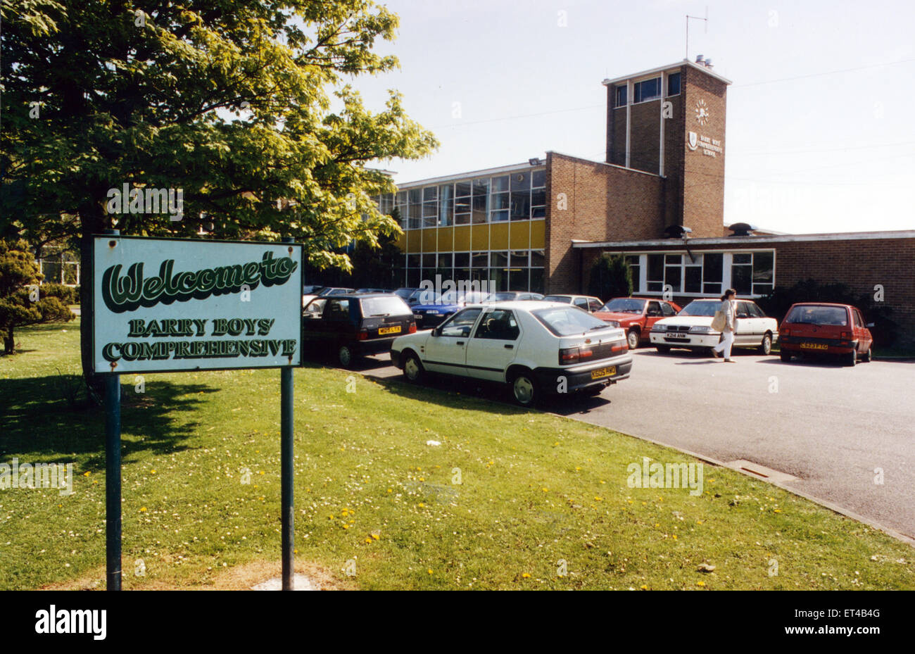 Barry Boys' Comprehensive School. 3rd March 1997. Stock Photo