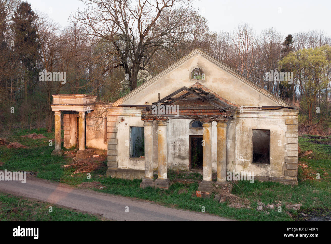 Historical and cultural heritage of Belarus. City Khoiniki (Gomel region) Borisovschanskaya manor Stock Photo
