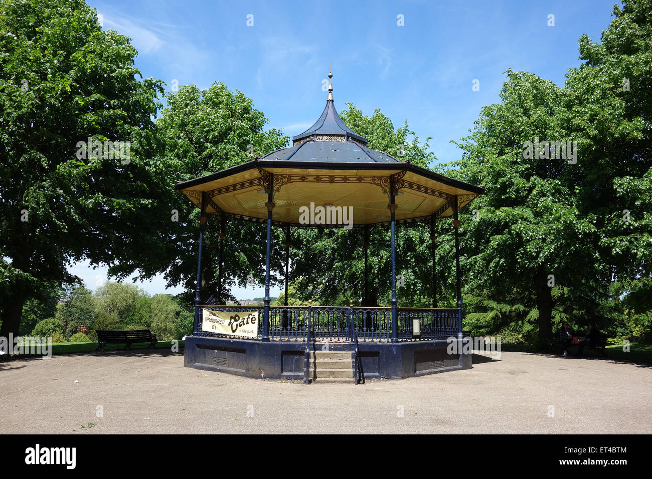Traditional bandstand in Castle Park, Colchester, Essex Stock Photo