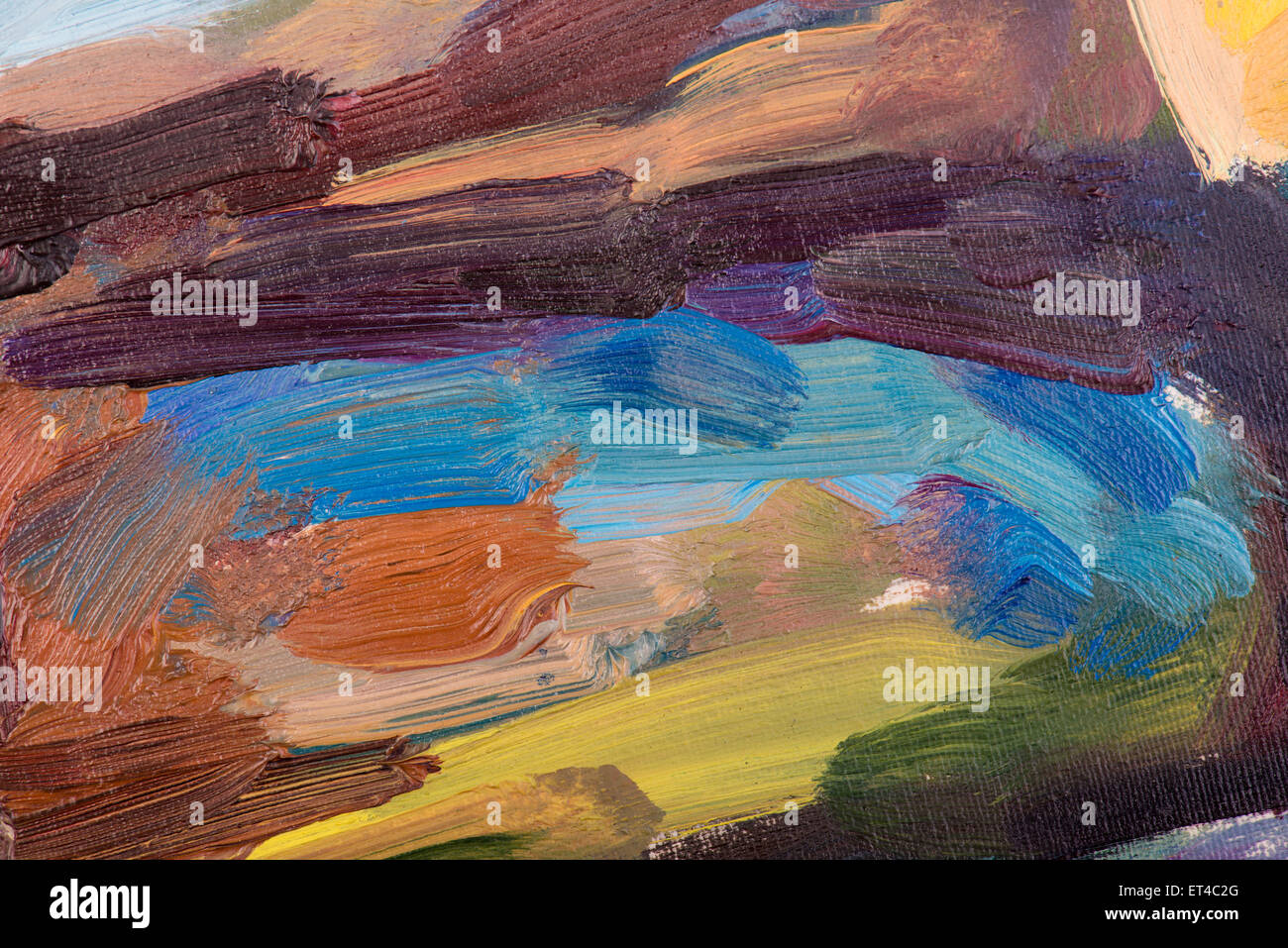 Oil painting on canvas. Abstract brushstroke colorful background Stock ...