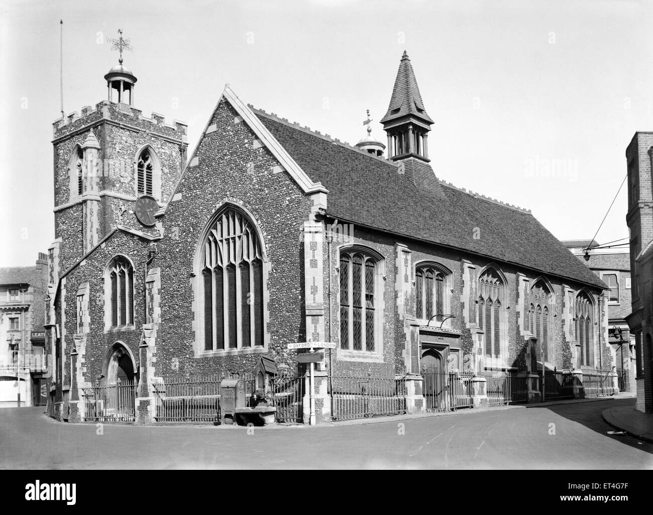 St. Margaret's church in Uxbridge, Middlesex (now London) looking north