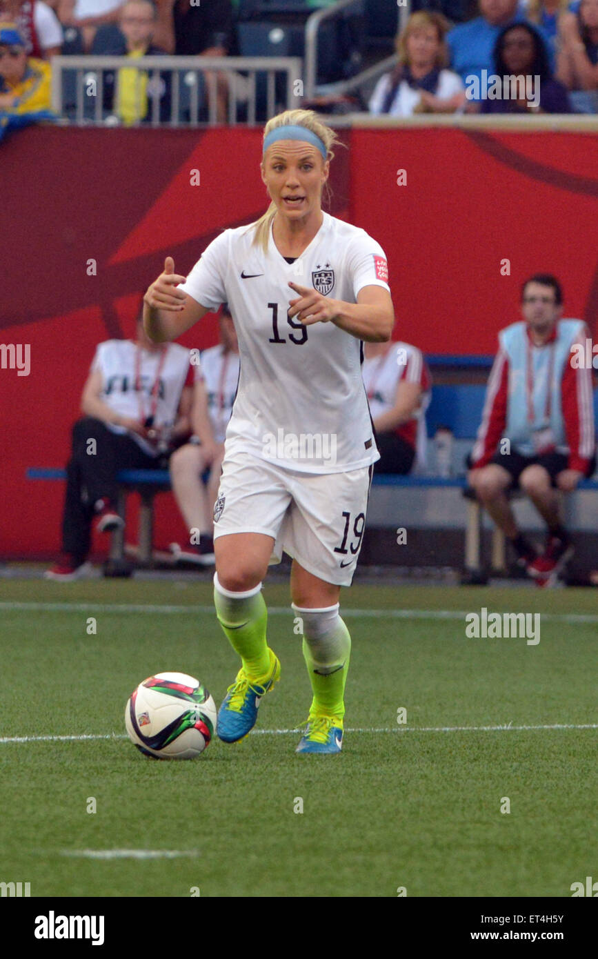 Julie JOHNSTON during the FIFA Women's World Cup Canada 2015 match between  USA and Australia Stock Photo - Alamy