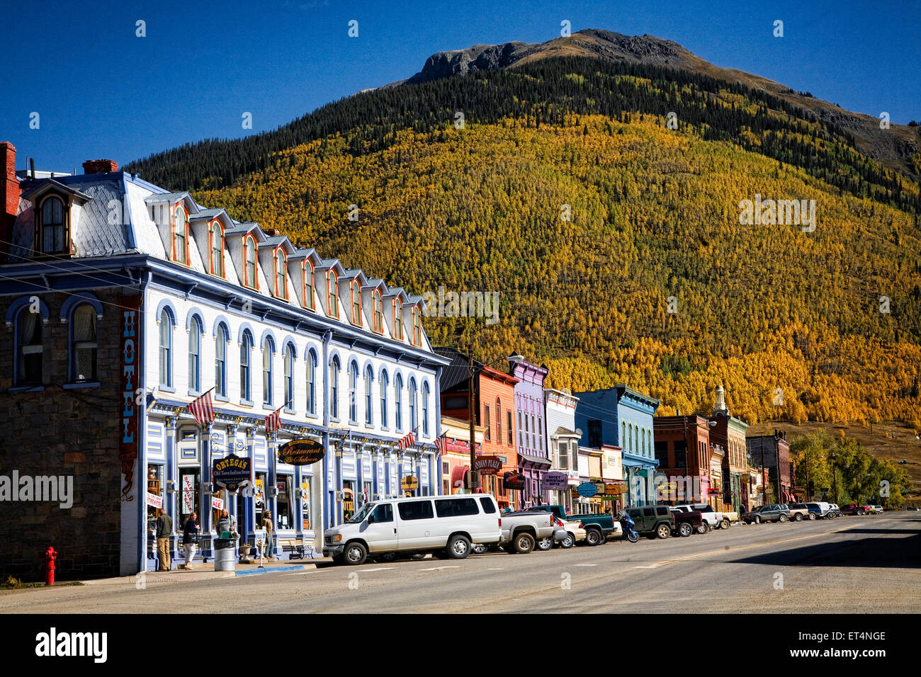The old mining town of Silverton, Colorado, USA Stock Photo