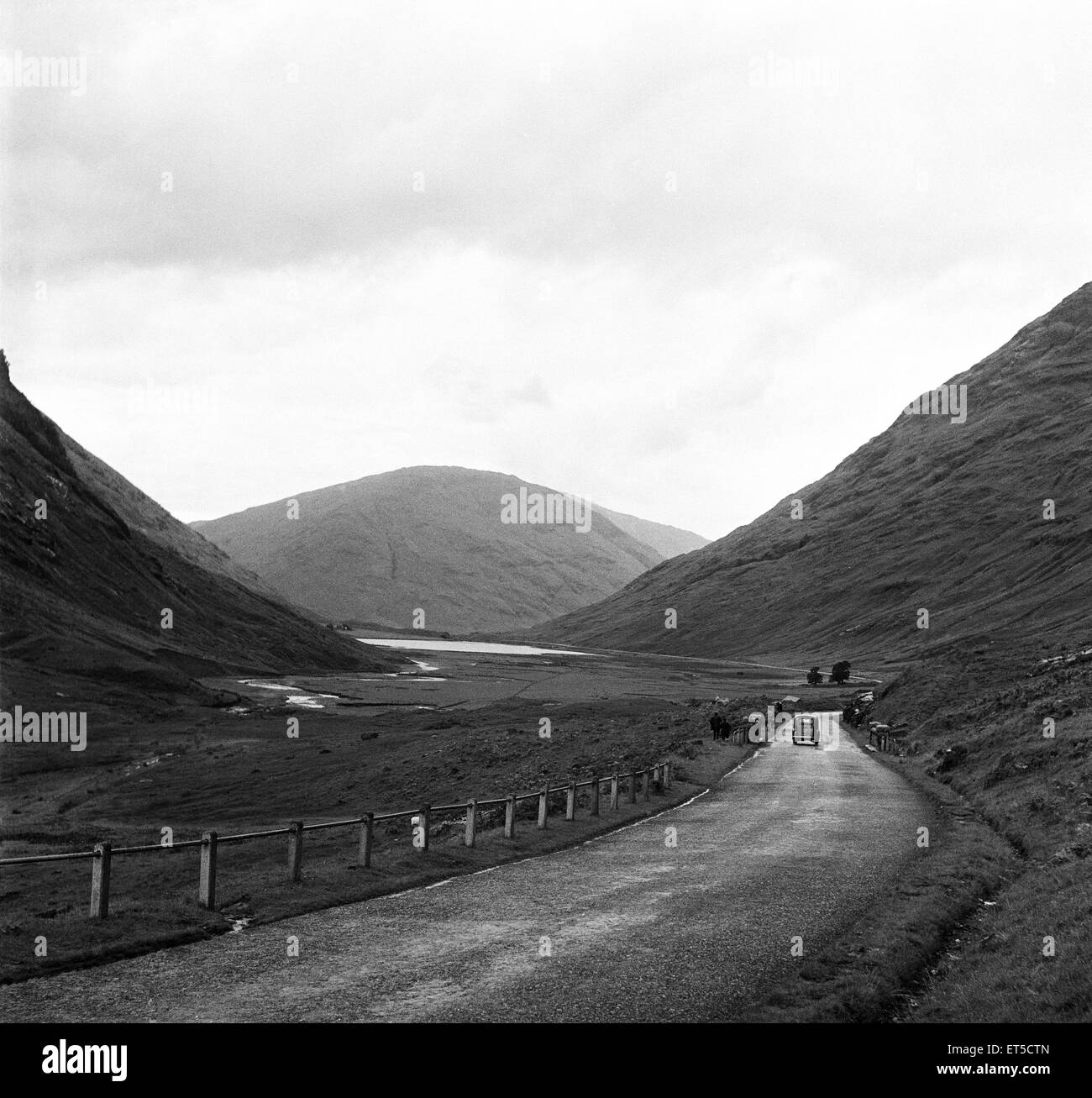 The Pass of Glen Coe. Argyll and Bute, Scotland. 23rd August 1951. Stock Photo