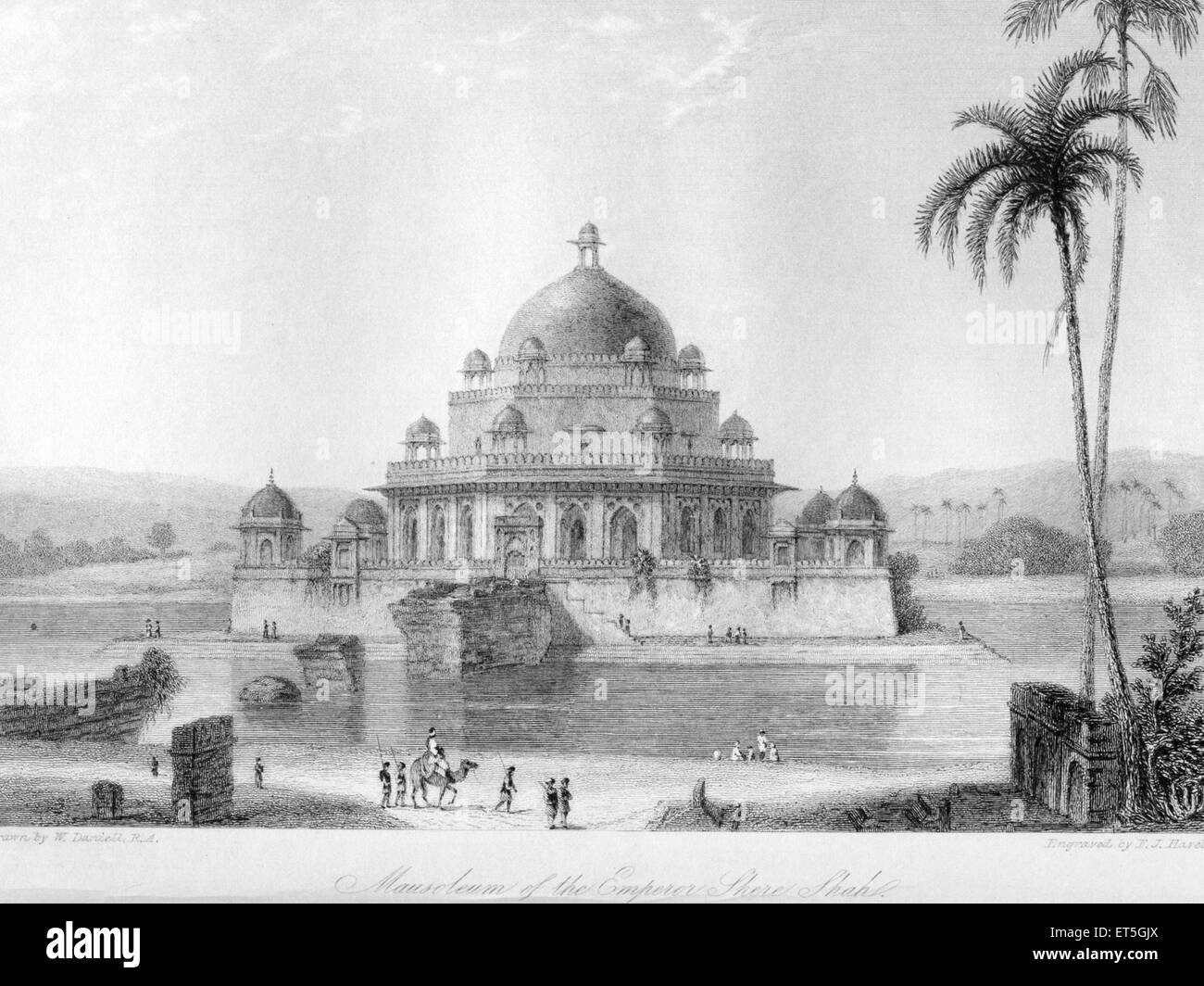 Mausoleum Of emperor Shere Shah ; India Stock Photo