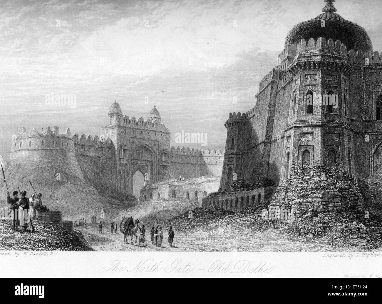 North Gate ; Old Delhi ; India Stock Photo