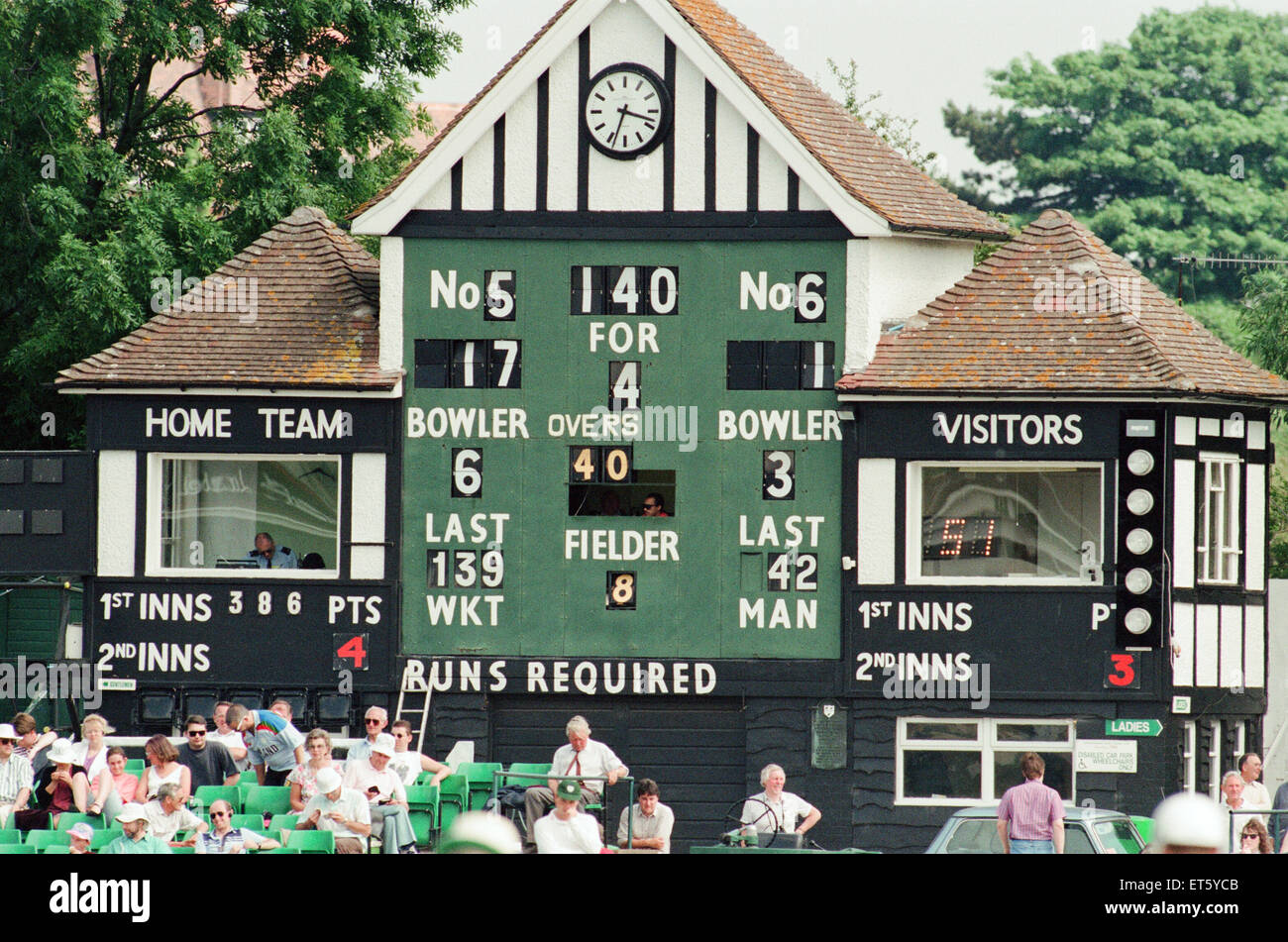 Worcestershire v Yorkshire, Britannic Assurance County Championship 1992, County Ground, New Road, Worcester, Saturday 20th June 1992. Stock Photo
