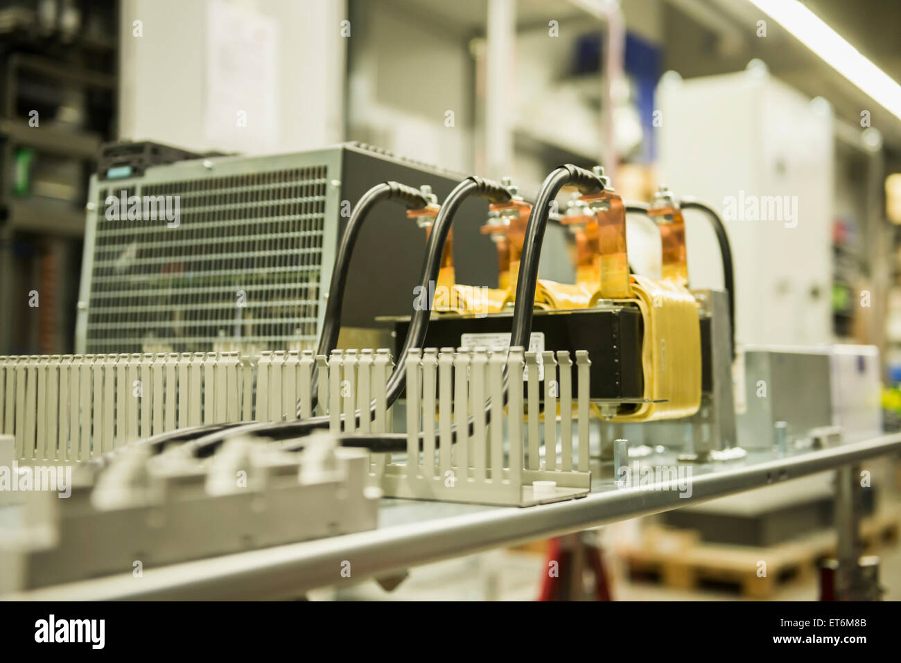 Filter choke mounted with electrical circuit, Munich, Bavaria, Germany