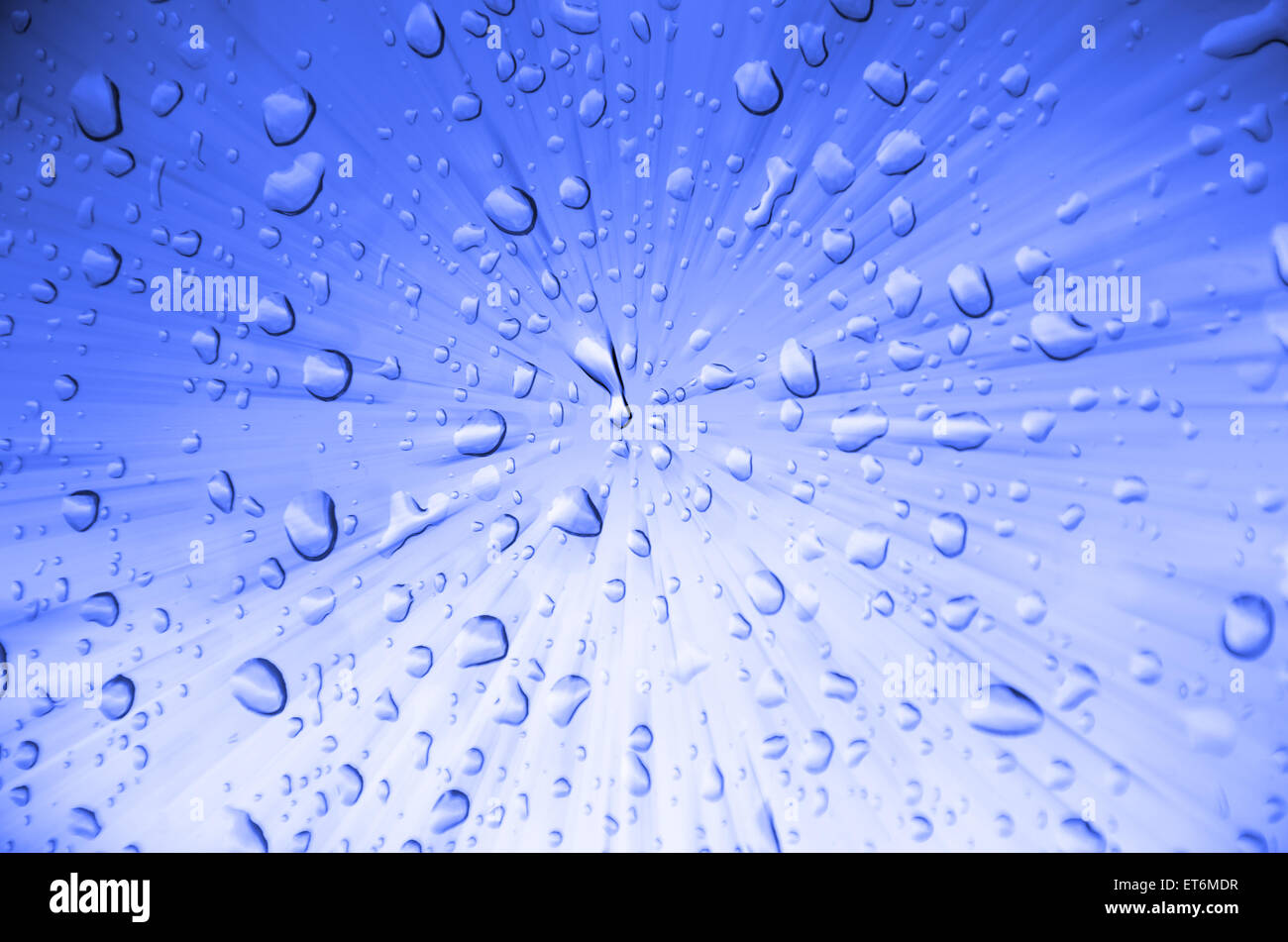 abstract blue background with drop water Stock Photo - Alamy