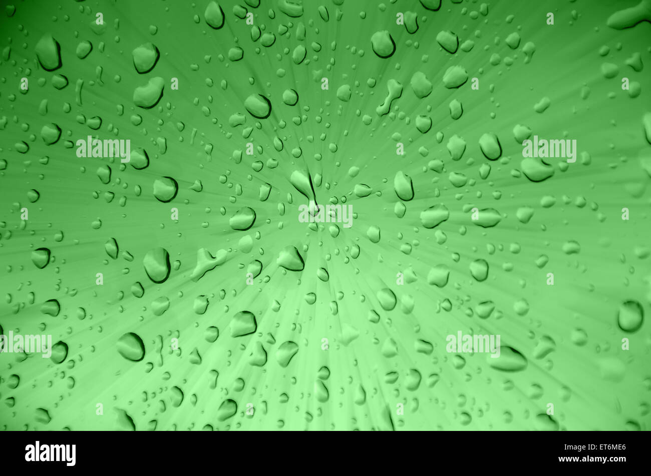 abstract green background with drop water Stock Photo - Alamy