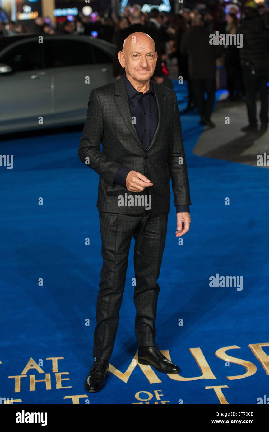 Night At The Museum: Secret Of The Tomb - UK film premiere held at the Empire Leicester Square.  Featuring: Sir Ben Kingsley Where: London, United Kingdom When: 15 Dec 2014 Credit: Daniel Deme/WENN.com Stock Photo