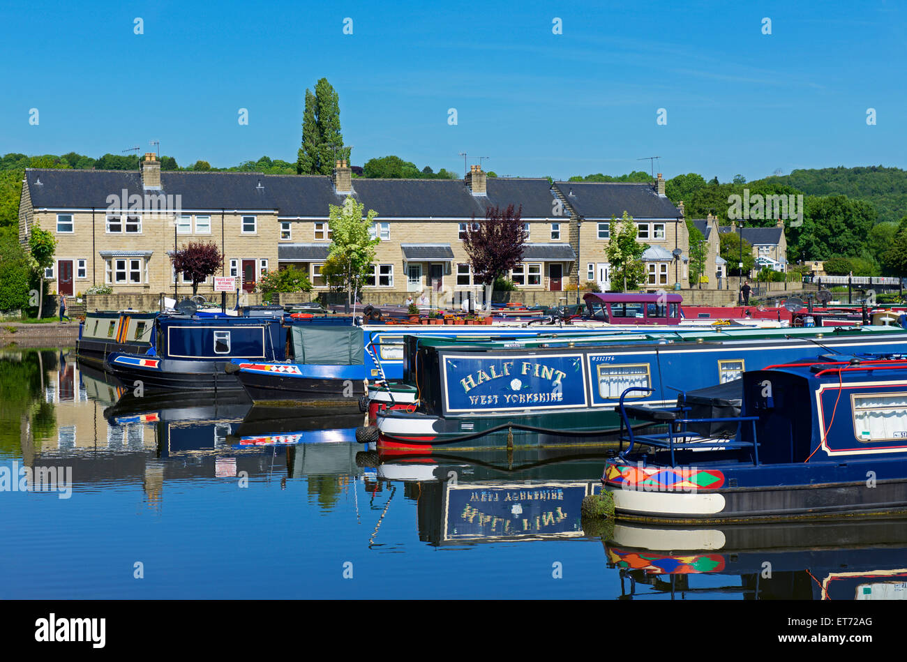 The Apperley Bridge Marina on the Leeds and Liverpool Canal, near Bradford, West Yorkshire
