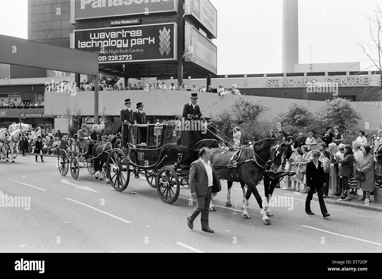 Liverpool City Centre 1980s Stock Photos Liverpool City - 